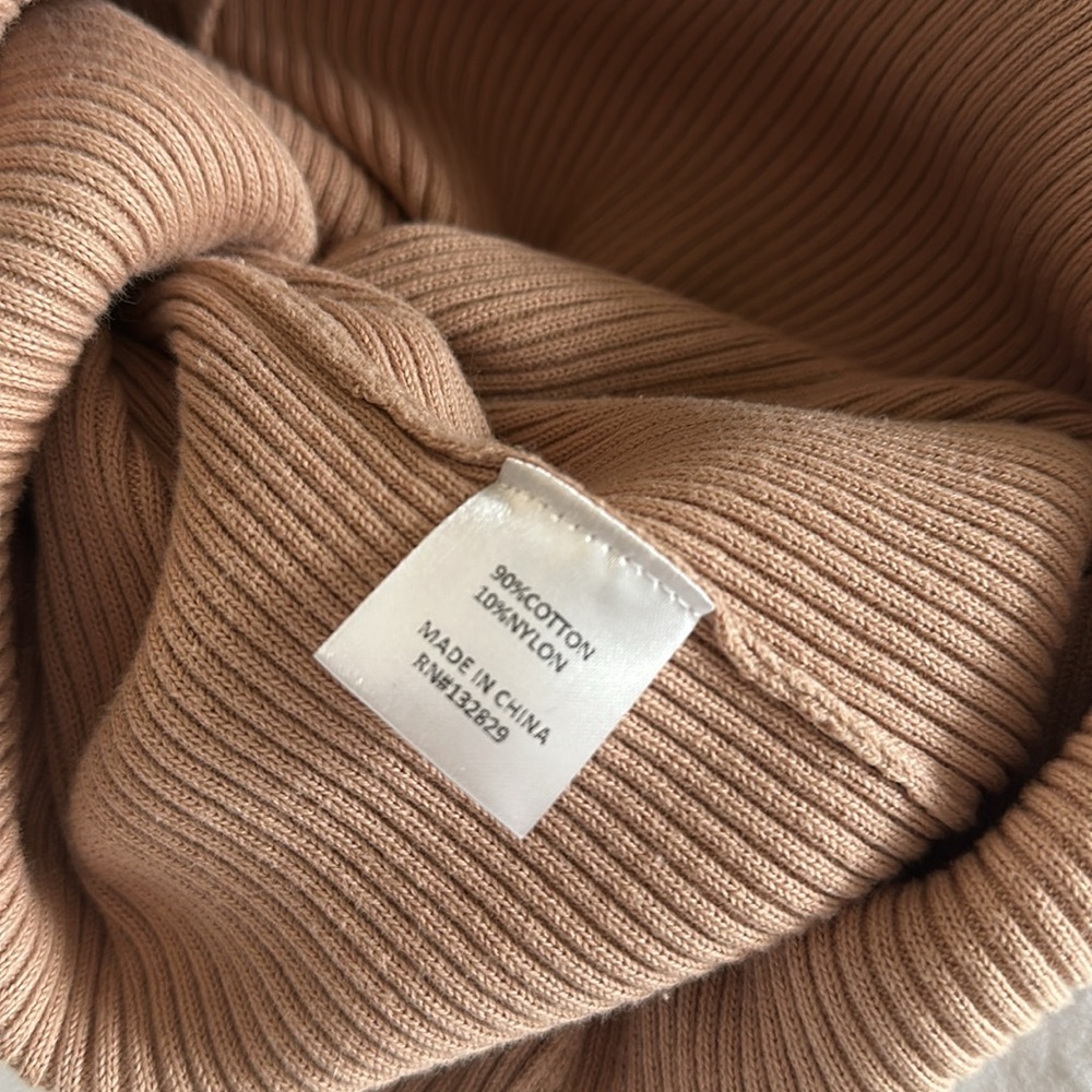 MAJORELLE Lulu Ribbed Knit Sweater Dress in Bone Size Medium - Picture 5 of 10